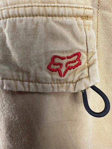 Fox Racing men’s cargo pants khaki 100% cotton size 30
