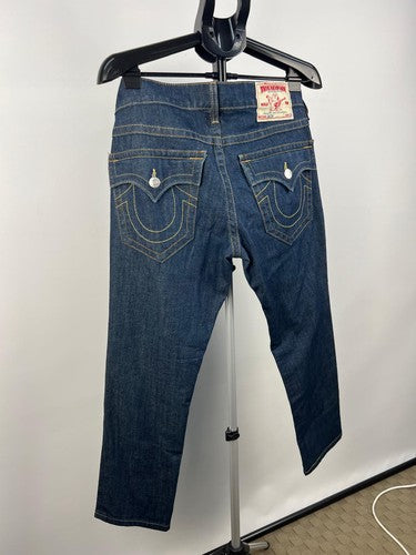 True Religion Zach Men's Jeans Blue Button Fly Made in USA 31