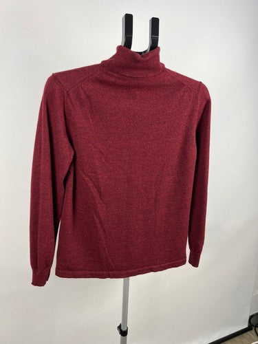 Country Road 100% Wool Turtleneck Sweater Burgundy Size S
