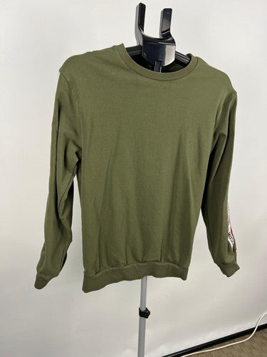 Moschino Logo Tape Crewneck Sweatshirt Green S