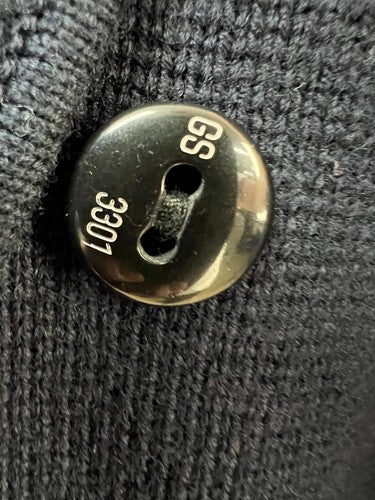 G-Star RAW 3301 Navy Knit Military Field Jacket Size S