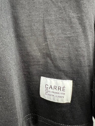 Carré Paris black long sleeve cotton T-shirt Men’s Large