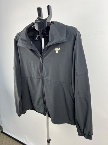 Under Armour Project Rock Loose Track Jacket XS Gray Full Zip