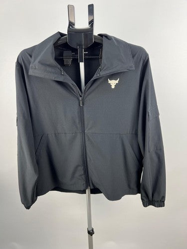 Under Armour Project Rock Loose Track Jacket XS Gray Full Zip