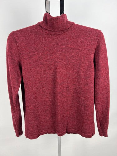 Country Road 100% Wool Turtleneck Sweater Burgundy Size S