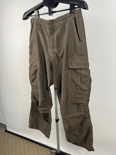 GAP XS Brown Cargo Pants 100% Polyester Utility Multi-Pocket