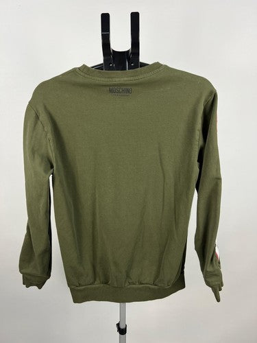 Moschino Logo Tape Crewneck Sweatshirt Green S