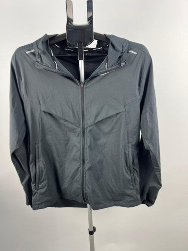 Nike Running Packable Hooded Windbreaker Jacket Dark Gray S