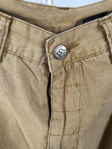 Fox Racing men’s cargo pants khaki 100% cotton size 30