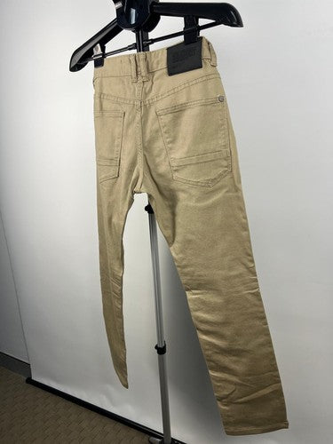 Aesthetic of Hyperism Men's Skinny Jeans W30 Beige Stretch Denim