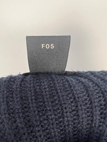 H&M Men’s Navy Gray Striped Knit Pullover Sweater Size Small