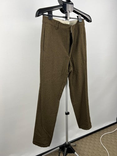 RVCA Alex Frost Fancy Pants Wool Blend Dress Pants Brown 30