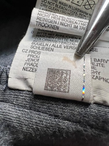 PUMA Men’s Track Jacket S Navy Blue Orange Full Zip Raglan