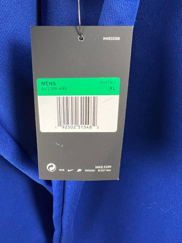 Nike NBA Philadelphia 76ers Dri-FIT Crewneck Sweatshirt Blue XL NWT