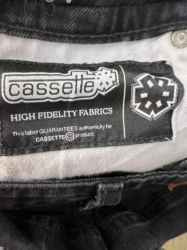 Cassette black denim jeans size 32