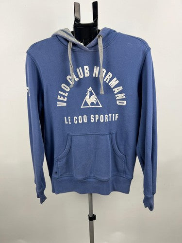 Le Coq Sportif Velo Club Normand Blue Pullover Hoodie Size M