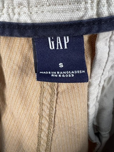 GAP Men's Seersucker Drawstring Pants Khaki Stripe Size S