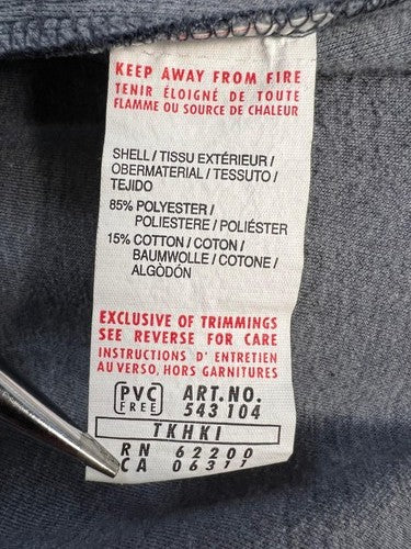 PUMA Men’s Track Jacket S Navy Blue Orange Full Zip Raglan