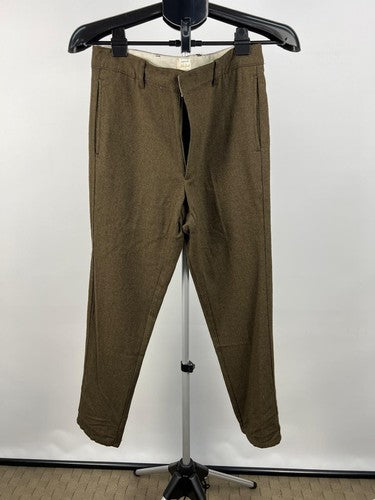 RVCA Alex Frost Fancy Pants Wool Blend Dress Pants Brown 30