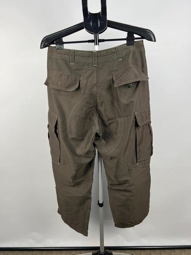 GAP XS Brown Cargo Pants 100% Polyester Utility Multi-Pocket