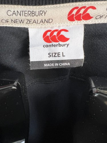 Canterbury Organic Cotton Black T-Shirt Size L
