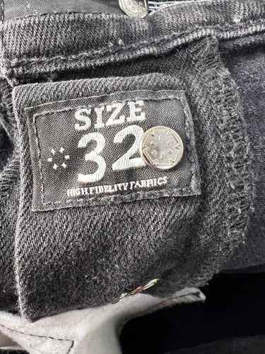 Cassette black denim jeans size 32
