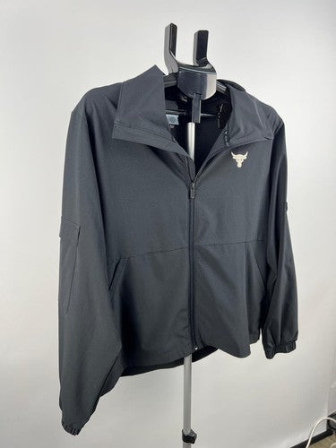 Under Armour Project Rock Loose Track Jacket XS Gray Full Zip