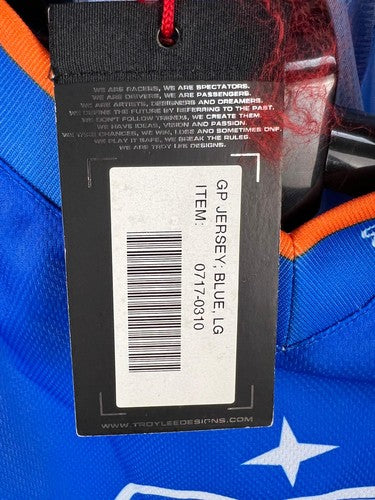 Troy Lee Designs GP Motocross Jersey Blue/White Size Large