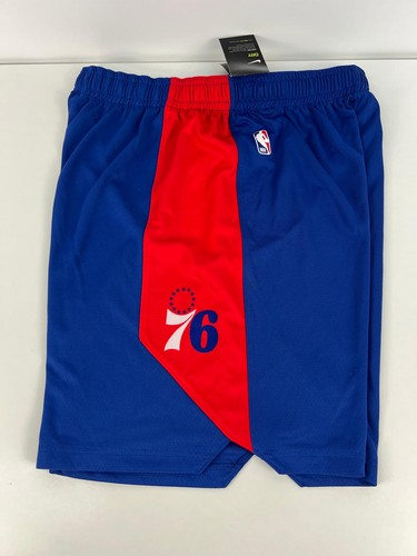 Nike NBA Philadelphia 76ers Dri-FIT Basketball Shorts Blue/Red XL