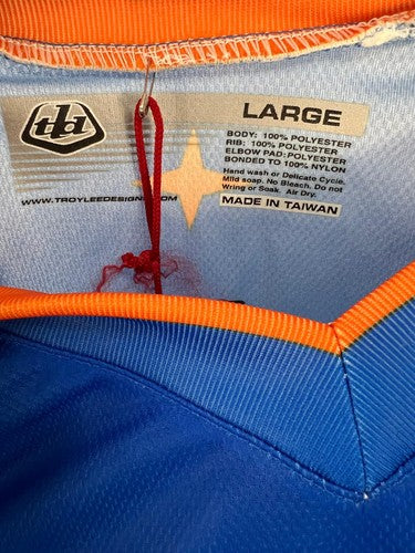 Troy Lee Designs GP Motocross Jersey Blue/White Size Large