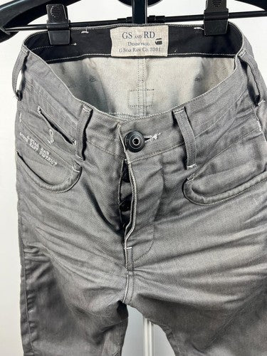 G-Star RAW 3301 Grey Denim Jeans Men's Button Fly