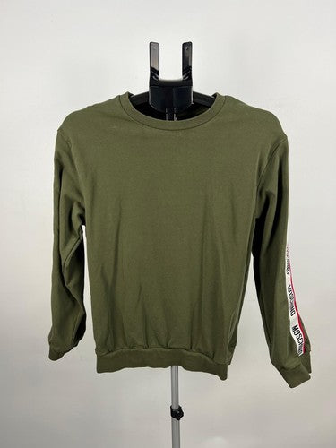 Moschino Logo Tape Crewneck Sweatshirt Green S