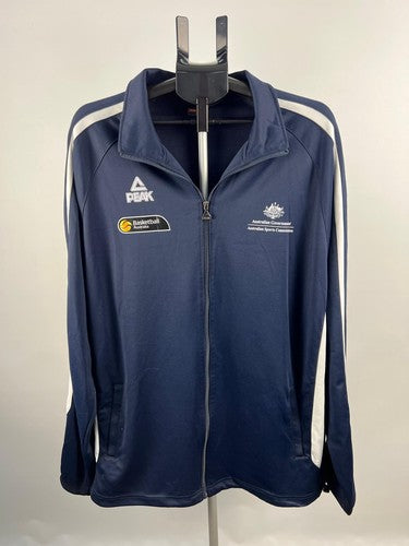 Peak Basketball Australia 3XL Navy Track Jacket Full Zip Australia Back