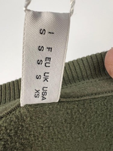 Moschino Logo Tape Crewneck Sweatshirt Green S
