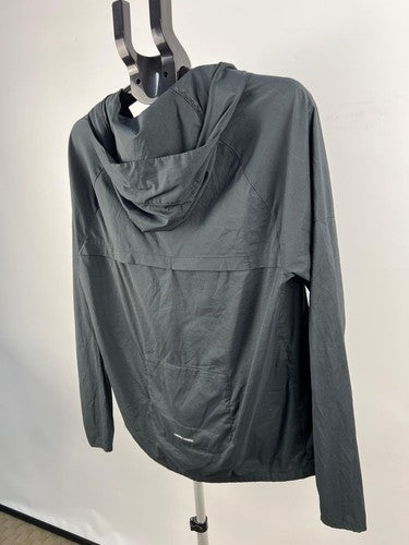 Nike Running Packable Hooded Windbreaker Jacket Dark Gray S