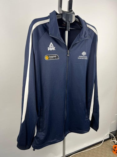 Peak Basketball Australia 3XL Navy Track Jacket Full Zip Australia Back