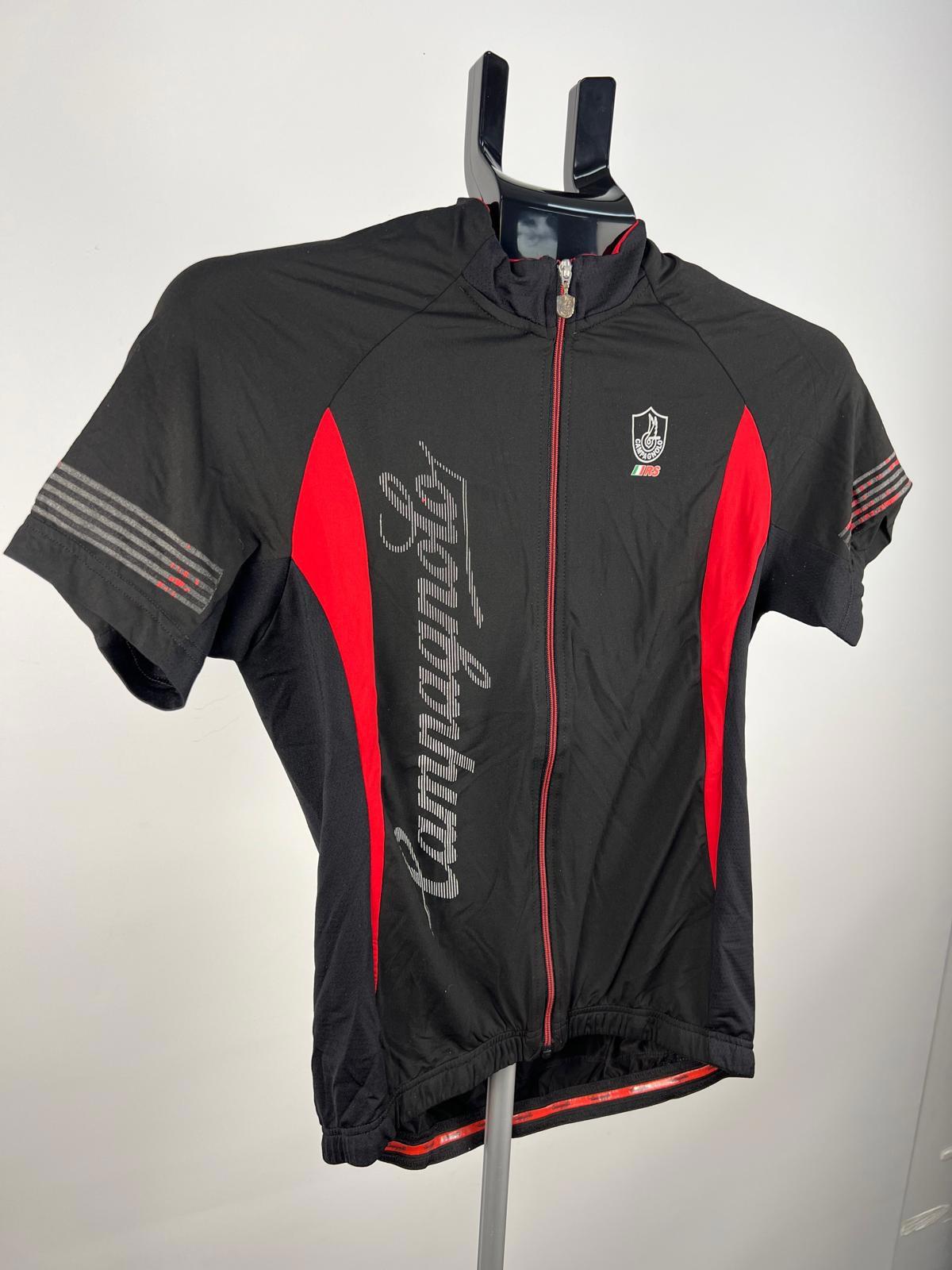 Campagnolo RS Cycling Jersey S Black/Red Full Zip Short Sleeve