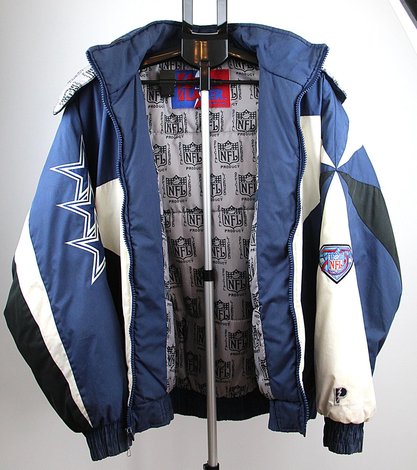 Vintage Dallas Cowboys Jacket - Bold Blue & White Design