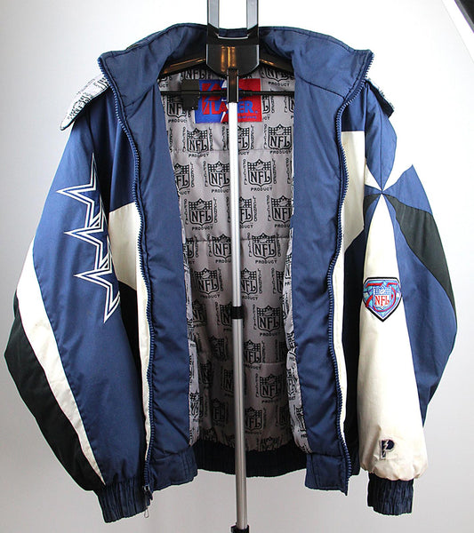 Vintage Dallas Cowboys Jacket - Bold Blue & White Design