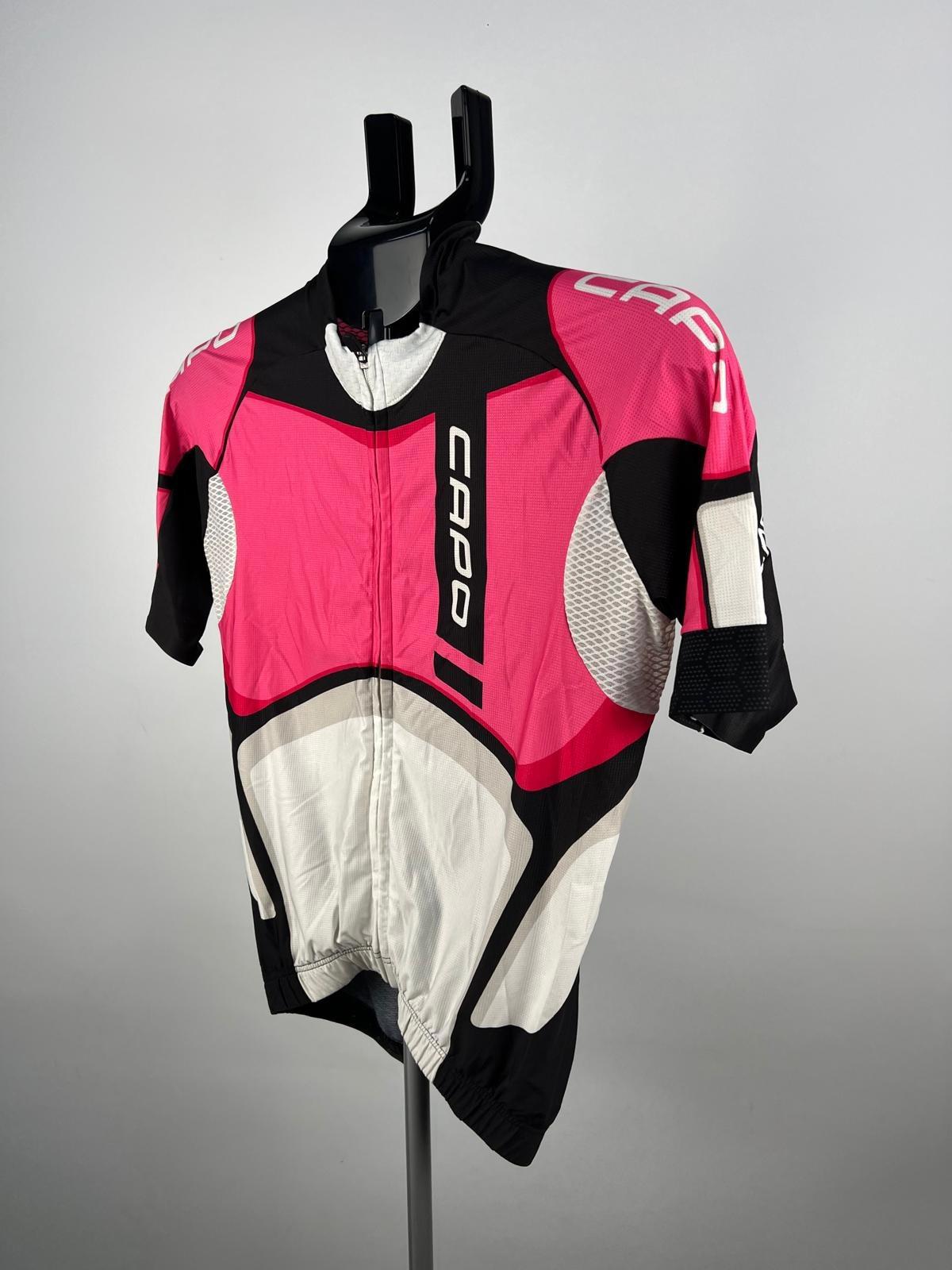 Capo - Made in Italy - Cycling Jersey Top - Size S - Grey/Pink