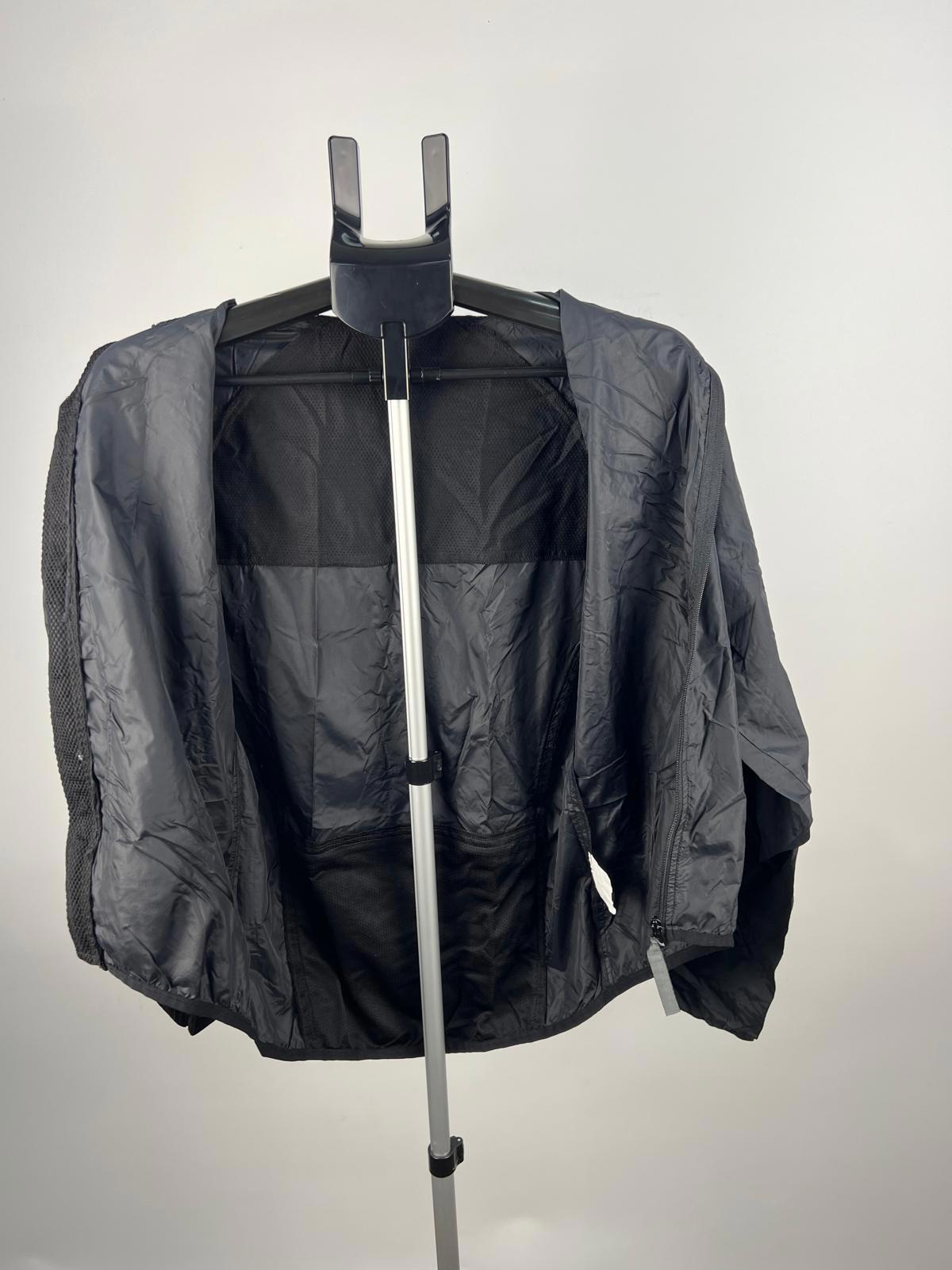 Sportful Cycling Wind Jacket Black XS Full Zip Reflective Details