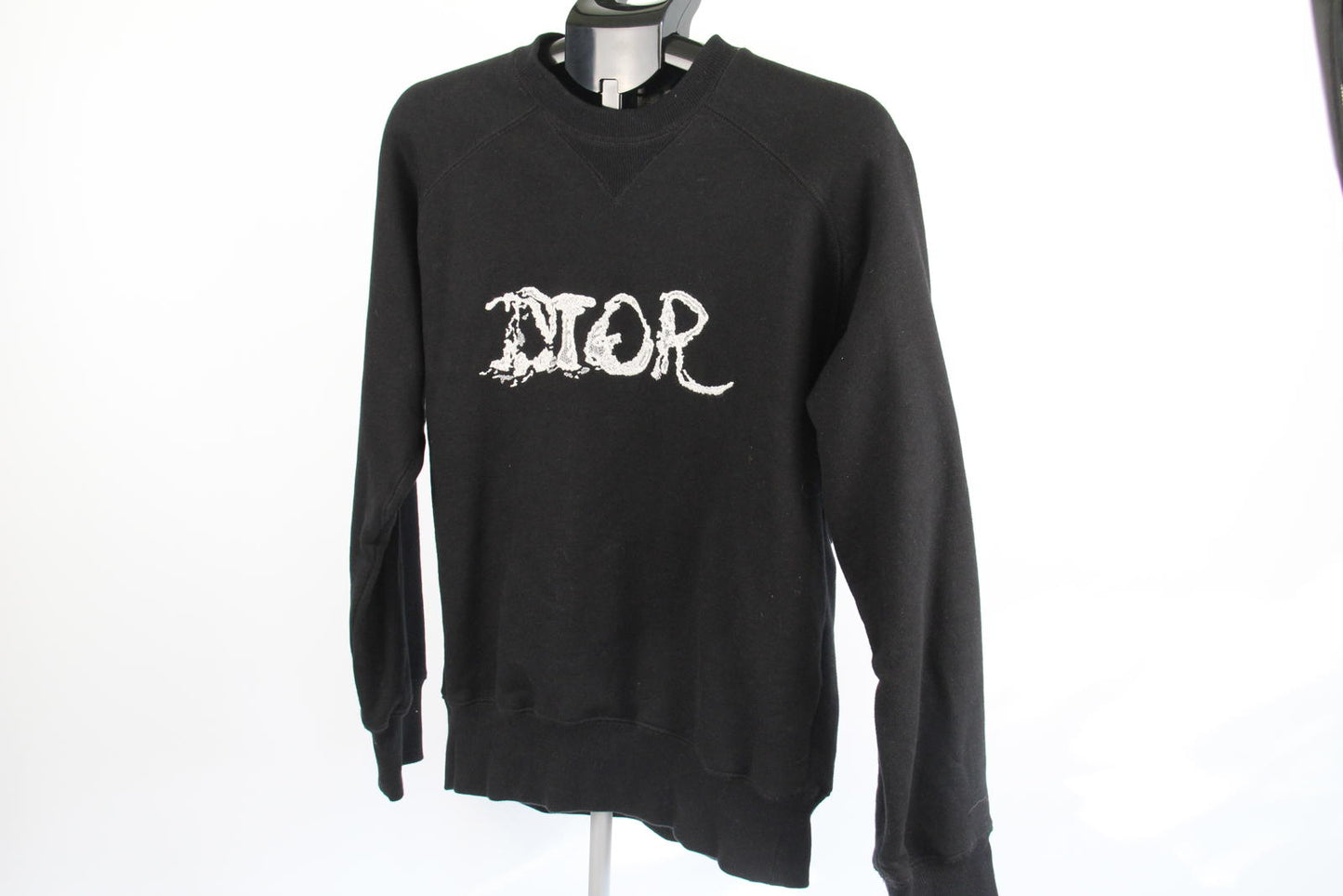 Dior x Peter Doig Black Distressed Logo Sweatshirt