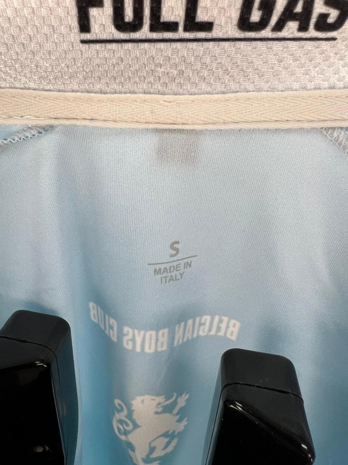 Belgian Boys Club 'Full Gas' Cycling Jersey - S - Light Blue - Made in Italy