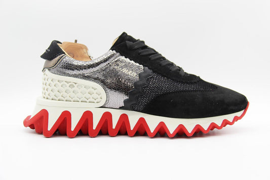 Christian Louboutin Loubishark 'Black Silver' Sneakers – EU 40 / UK 6.5