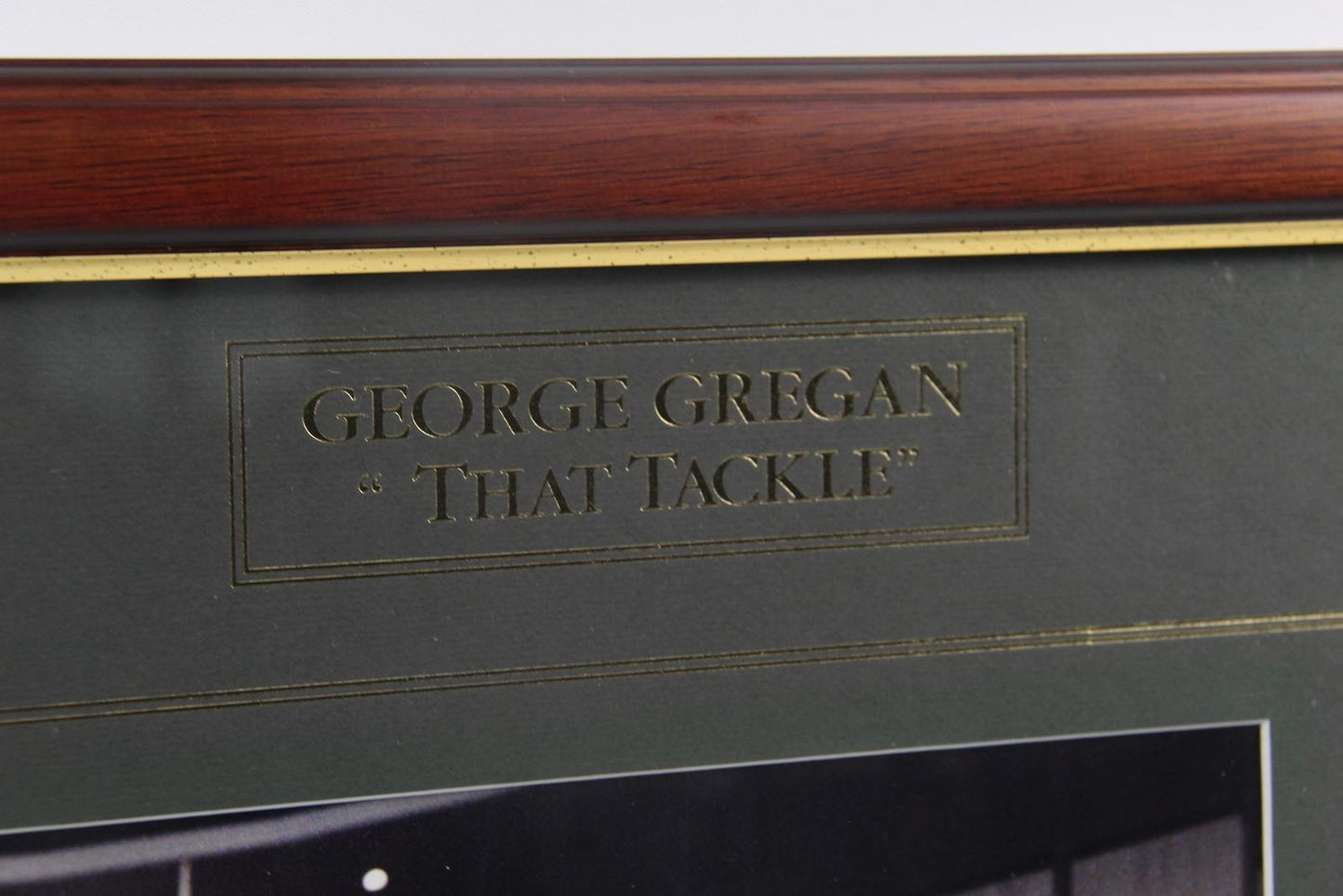 Signed Limited Edition George Gregan 'That Tackle' Framed Photoset, 479/1000