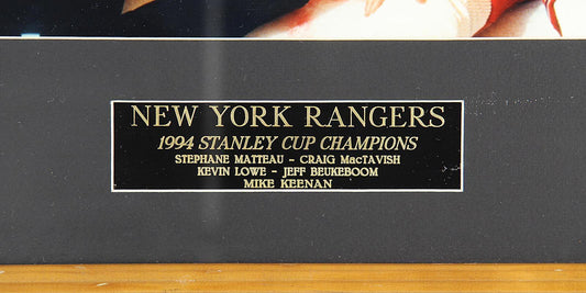 New York Rangers 1994 Stanley Cup Champions Framed Autographed Photo COA #00571