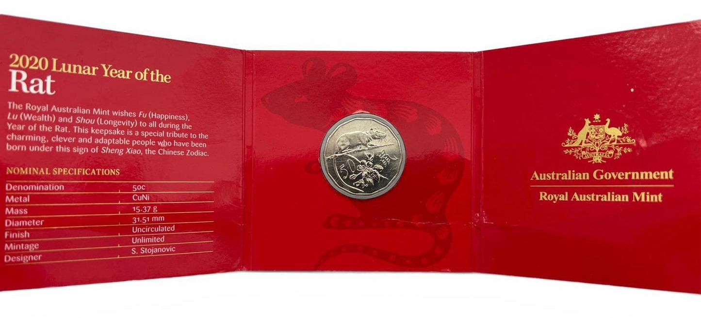 2020 Lunar Year of the Rat Coin - Royal Australian Mint
