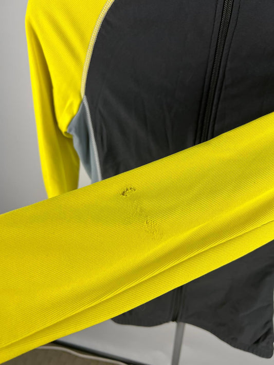 Netti A Thermal Cycling Jersey Jacket Yellow/Grey, Full Zip, Size S