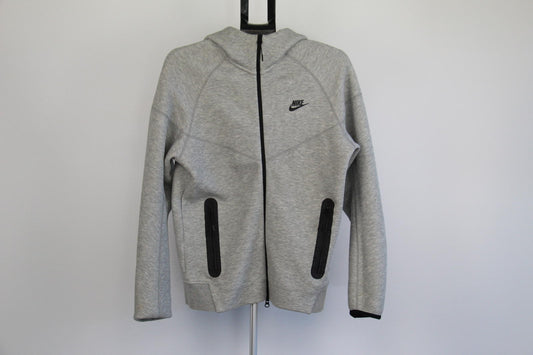 Nike Tech Fleece Full-Zip Hoodie – Light Grey – Size Small