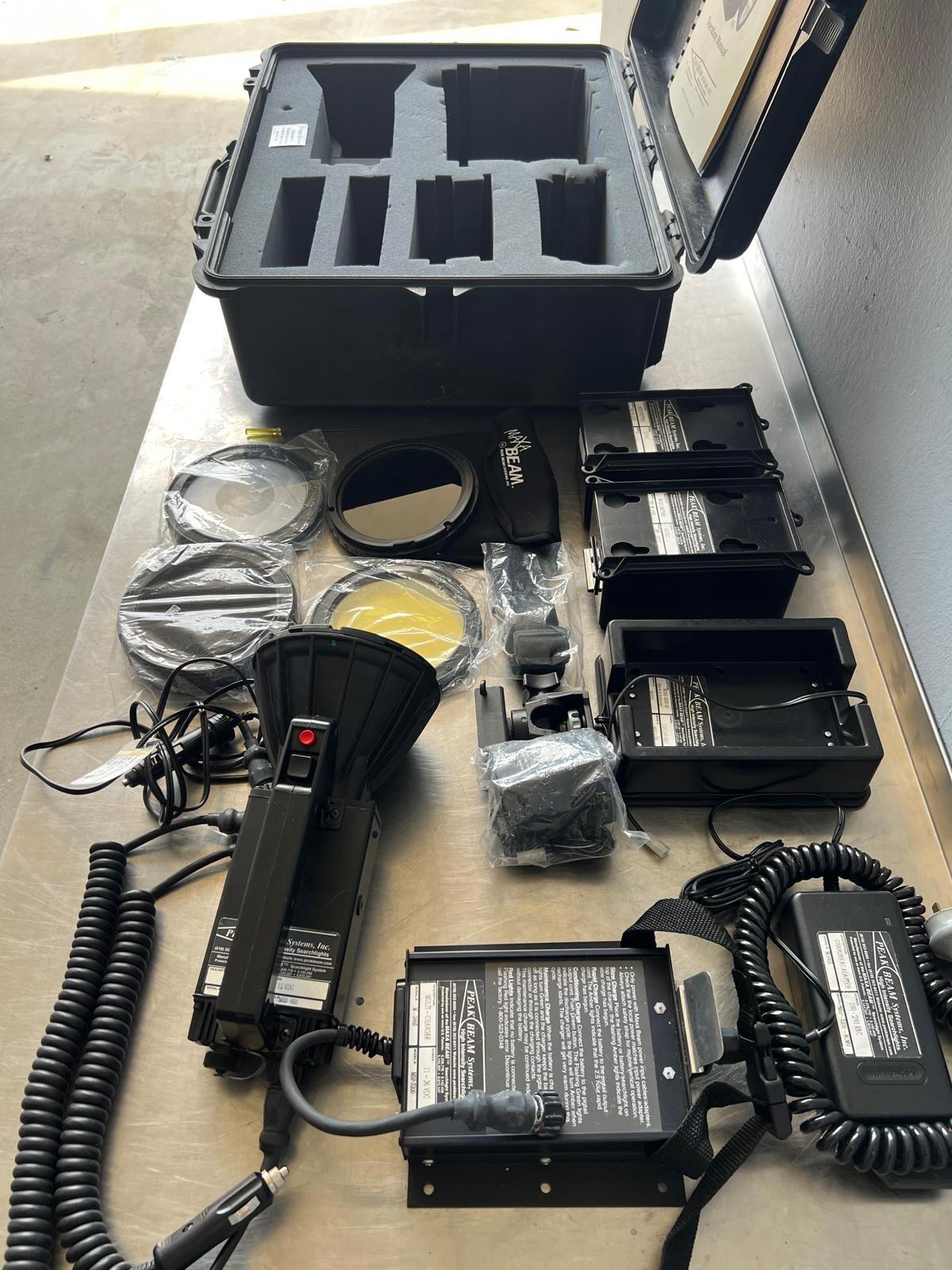 Maxa Beam MBPKG-B Handheld Xenon Searchlight Kit – Peak Beam Systems Inc.